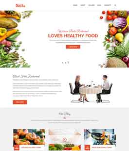 果蔬蔬菜食品类网页模板
