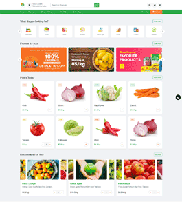 蔬菜水果类网上超市bootstrap模板